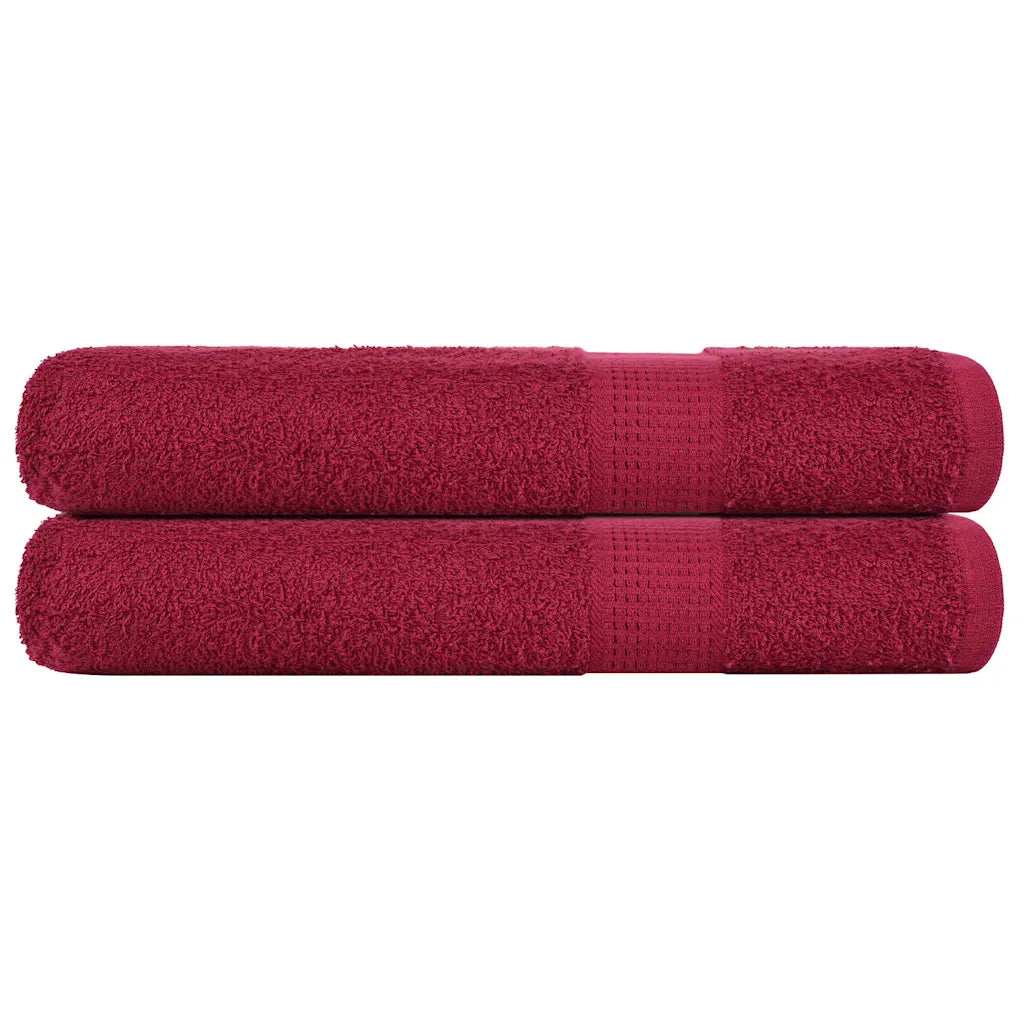 Toalhas de sauna FROGN 2 pcs 80x200 cm 360 g/m² bordéus