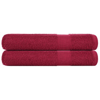 Toalhas de sauna FROGN 2 pcs 80x200 cm 360 g/m² bordéus
