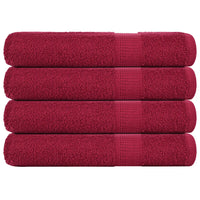 Toalhas de sauna FROGN 4 pcs 80x200 cm 360 g/m² bordéus