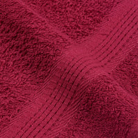 Toalhas FROGN 4 pcs 100x200 cm 360 g/m² bordéus