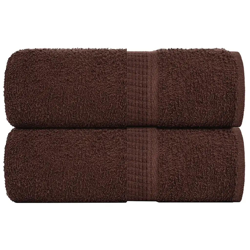 Toalhas de bidé FROGN 2 pcs 30x50 cm 360 g/m² castanho
