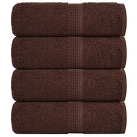 Toalhas de bidé FROGN 4 pcs 30x50 cm 360 g/m² castanho