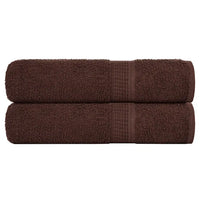 Toalhas de mãos FROGN 2 pcs 50x100 cm 360 g/m² castanho