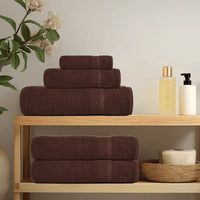 Toalhas de mãos FROGN 2 pcs 50x100 cm 360 g/m² castanho