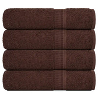 Toalhas de mãos FROGN 4 pcs 50x100 cm 360 g/m² castanho