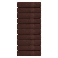Toalhas de mãos FROGN 10 pcs 50x100 cm 360 g/m² castanho