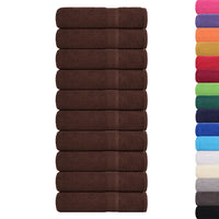 Toalhas de mãos FROGN 10 pcs 50x100 cm 360 g/m² castanho