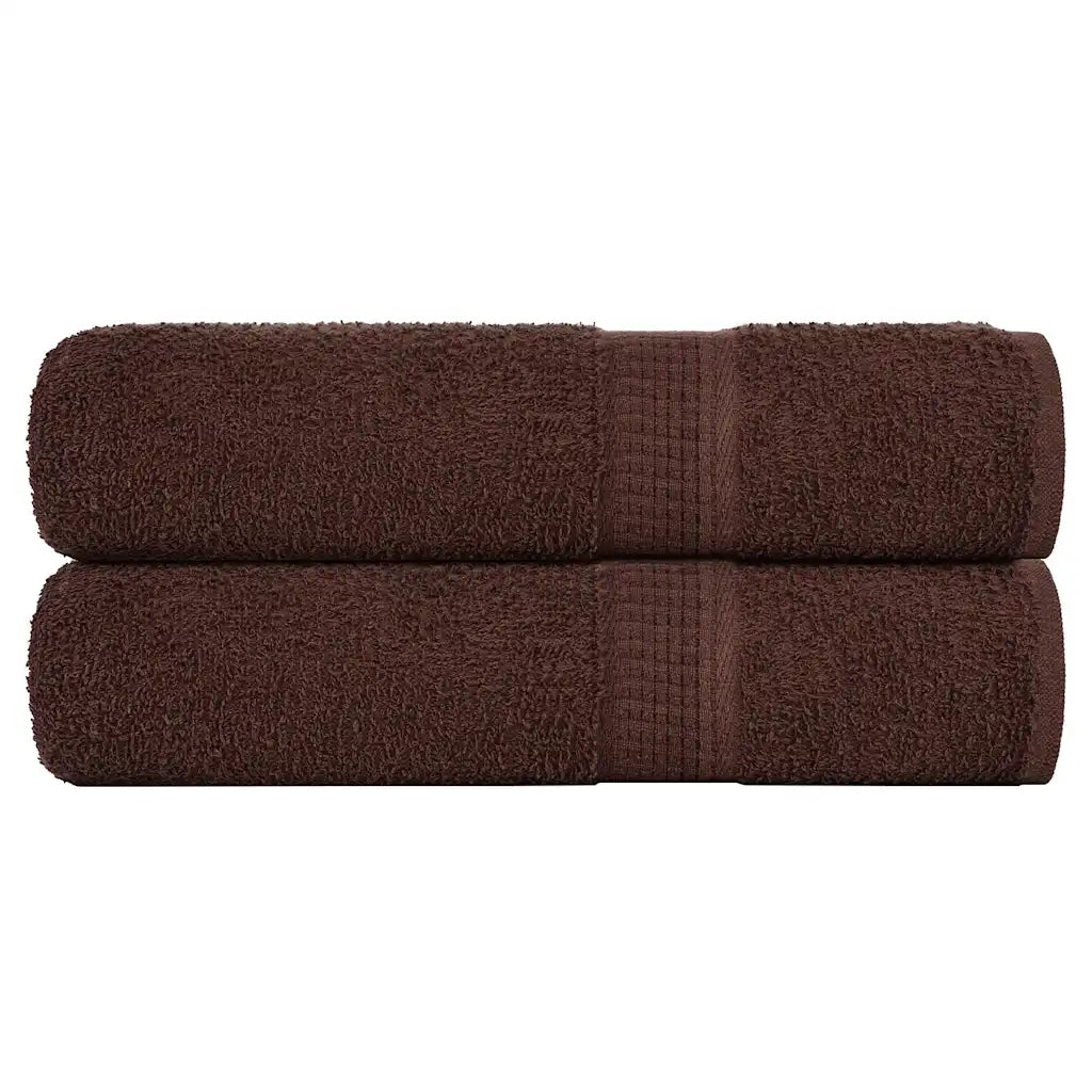 Toalhas de banho FROGN 2pcs 70x140 cm 360 g/m² castanho