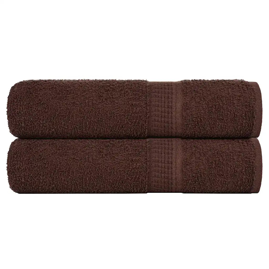 Toalhas de banho FROGN 2 pcs 100x150 cm 360 g/m² castanho