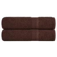 Toalhas de banho FROGN 2 pcs 100x150 cm 360 g/m² castanho