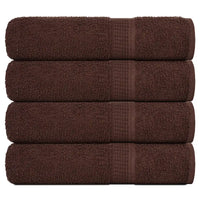 Toalhas de banho FROGN 4 pcs 100x150 cm 360 g/m² castanho