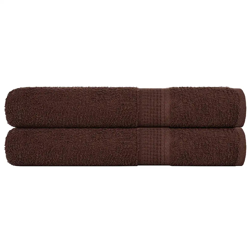 Toalhas de sauna FROGN 2 pcs 80x200 cm 360 g/m² castanho