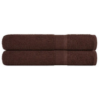 Toalhas de sauna FROGN 2 pcs 80x200 cm 360 g/m² castanho