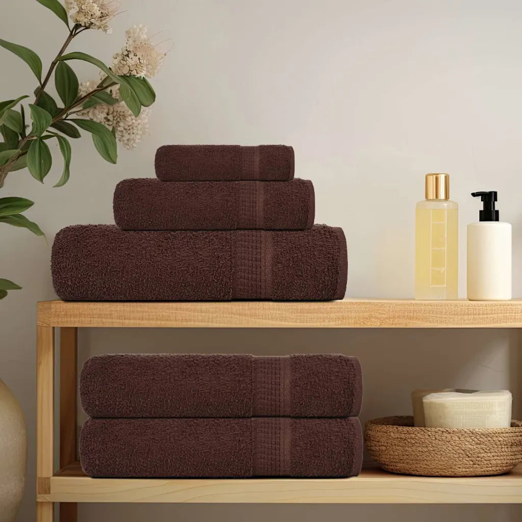 Toalhas de sauna FROGN 2 pcs 80x200 cm 360 g/m² castanho