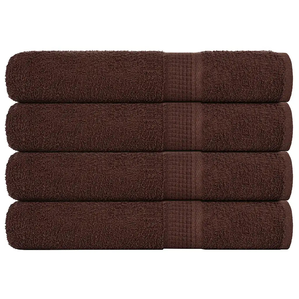 Toalhas de sauna FROGN 4 pcs 80x200 cm 360 g/m² castanho