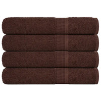 Toalhas de sauna FROGN 4 pcs 80x200 cm 360 g/m² castanho