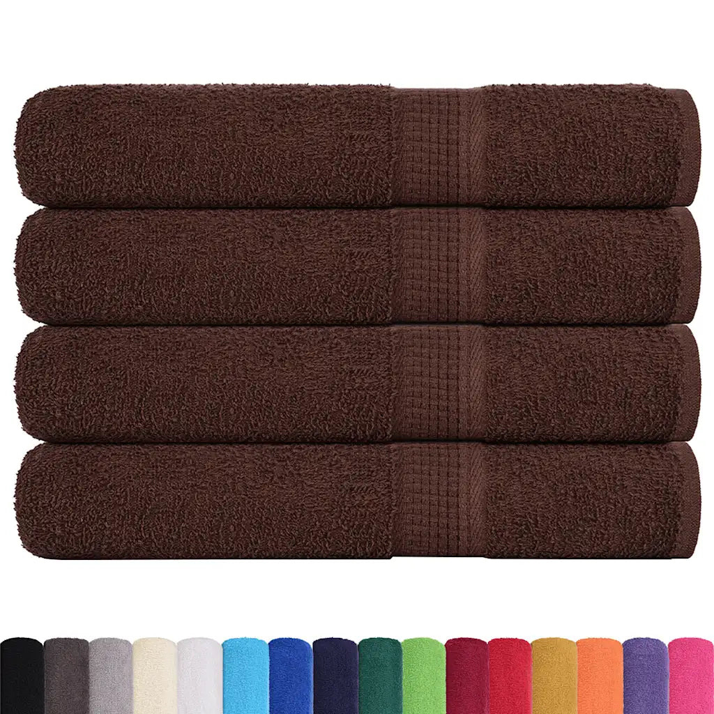 Toalhas de sauna FROGN 4 pcs 80x200 cm 360 g/m² castanho