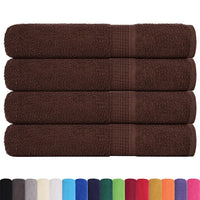 Toalhas de sauna FROGN 4 pcs 80x200 cm 360 g/m² castanho
