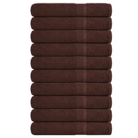 Toalhas de sauna FROGN 10 pcs 80x200 cm 360 g/m² castanho