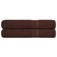 Toalhas FROGN 2 pcs 100x200 cm 360 g/m² castanho