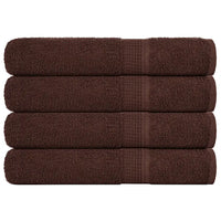Toalhas FROGN 4 pcs 100x200 cm 360 g/m² castanho