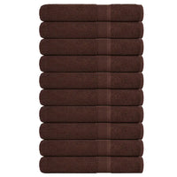 Toalhas FROGN 10 pcs 100x200 cm 360 g/m² castanho