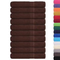 Toalhas FROGN 10 pcs 100x200 cm 360 g/m² castanho