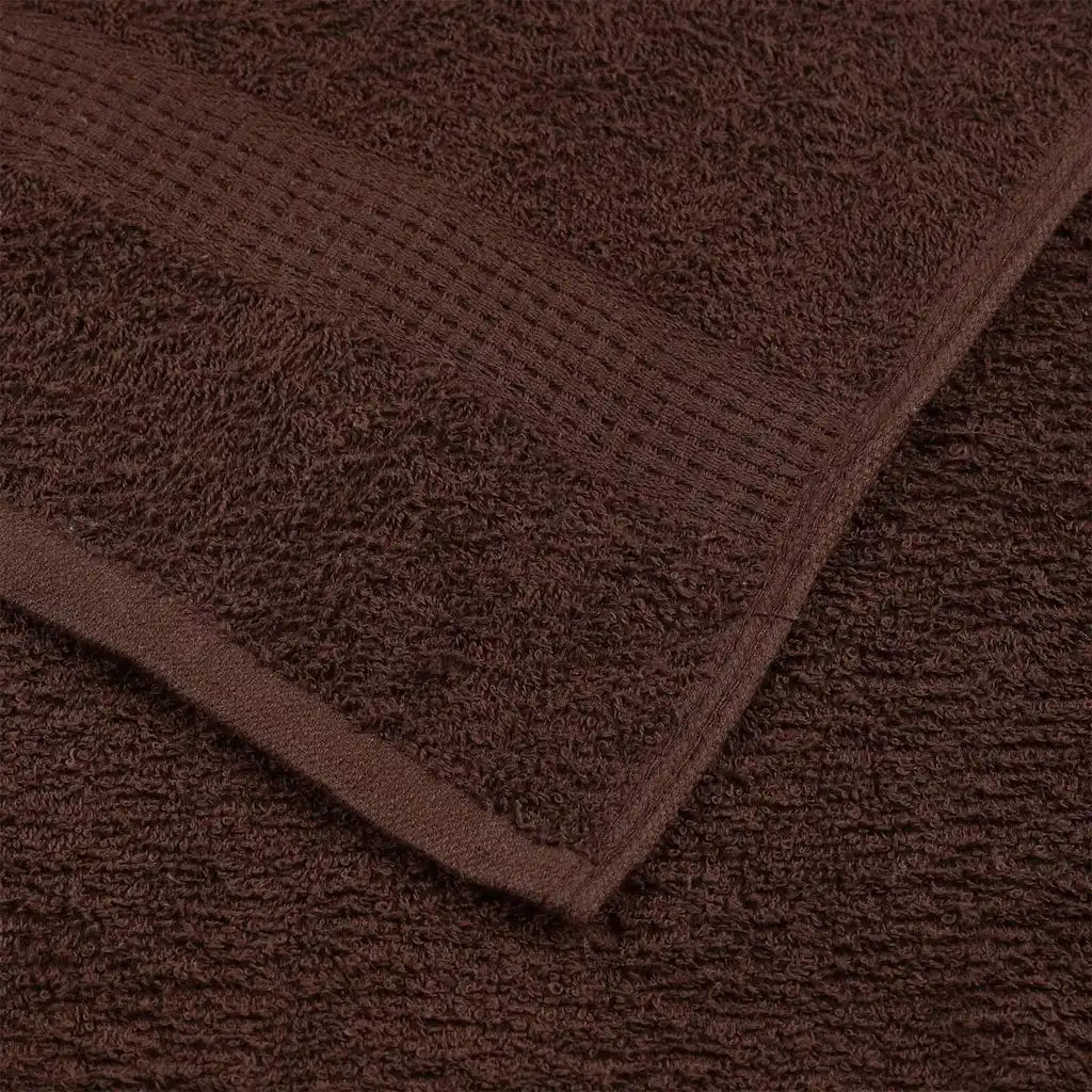 Toalhas FROGN 10 pcs 100x200 cm 360 g/m² castanho