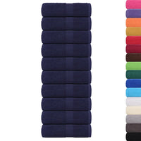 Toalhas de rosto FROGN 10 peças -marinho 30x30 cm 360 g/m²