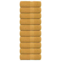 Toalhas de rosto FROGN 10 unidades douradas 30x30 cm 360 g/m²