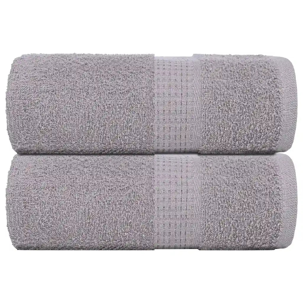 Toalhas de rosto FROGN 2 peças Cinza 30x30 cm 360 g/m²
