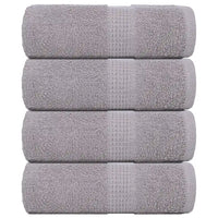 Toalhas de rosto FROGN 4 peças Cinza 30x30 cm 360 g/m²