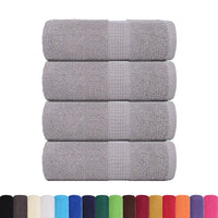 Toalhas de rosto FROGN 4 peças Cinza 30x30 cm 360 g/m²