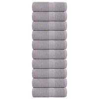 Toalhas de rosto FROGN 10 peças Cinza 30x30 cm 360 g/m²