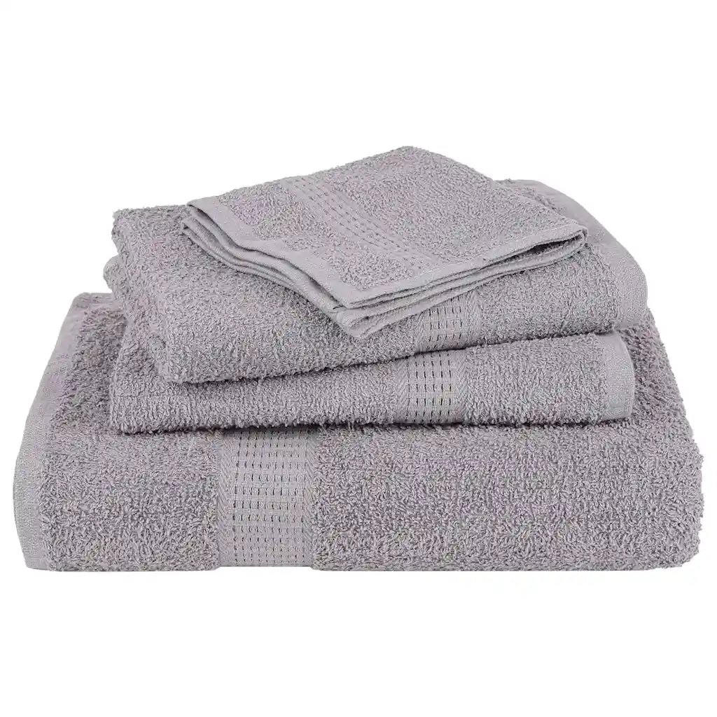 Toalhas de rosto FROGN 10 peças Cinza 30x30 cm 360 g/m²