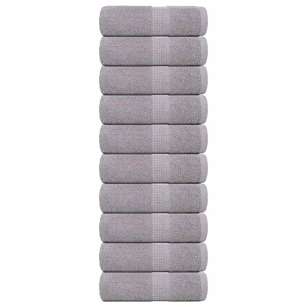 Toalhas de bidé FROGN 10 pcs 30x50 cm 360 g/m² cinzento