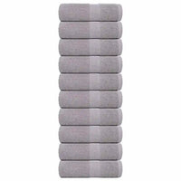 Toalhas de bidé FROGN 10 pcs 30x50 cm 360 g/m² cinzento