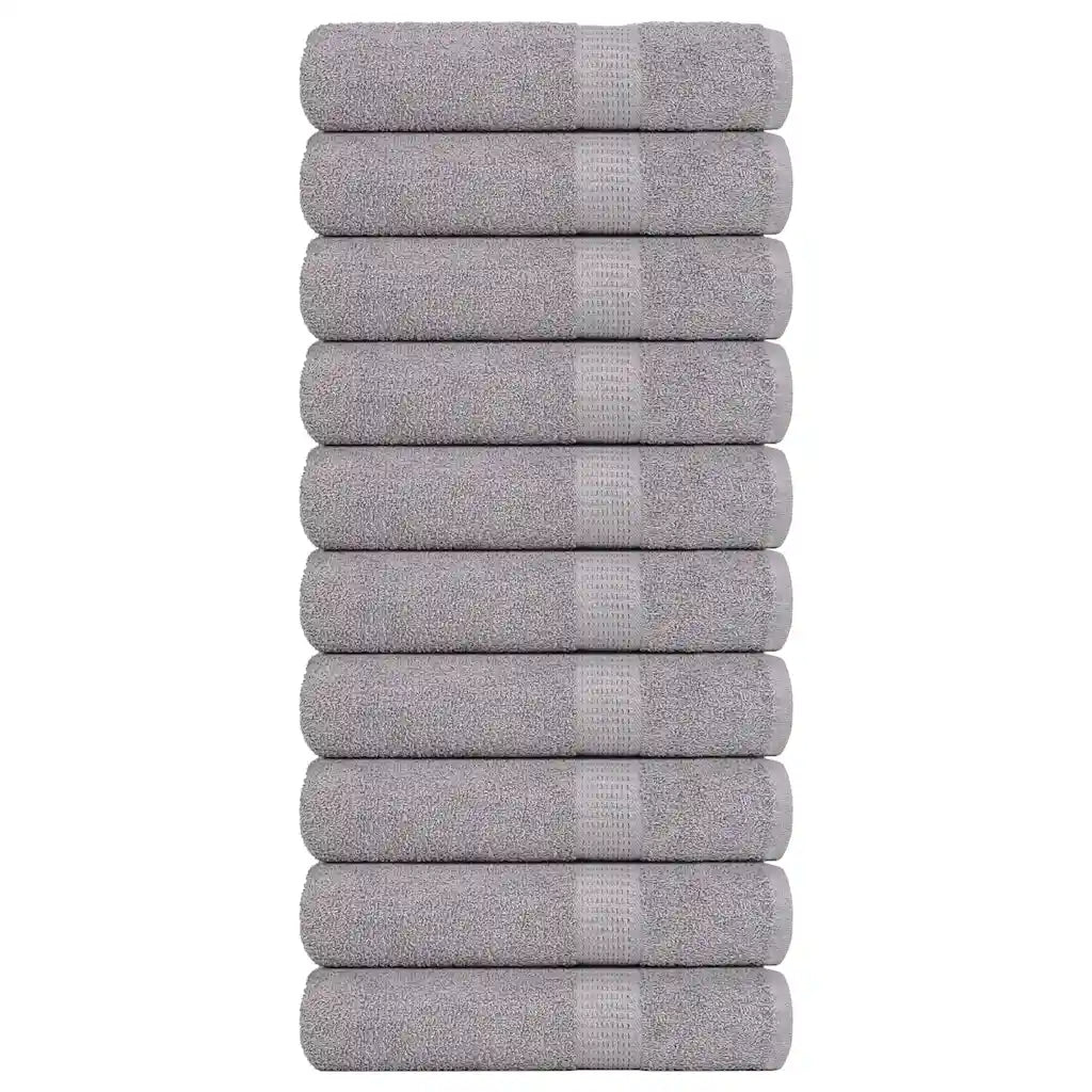 Toalhas de mãos FROGN 10 pcs 50x100 cm 360 g/m² cinzento