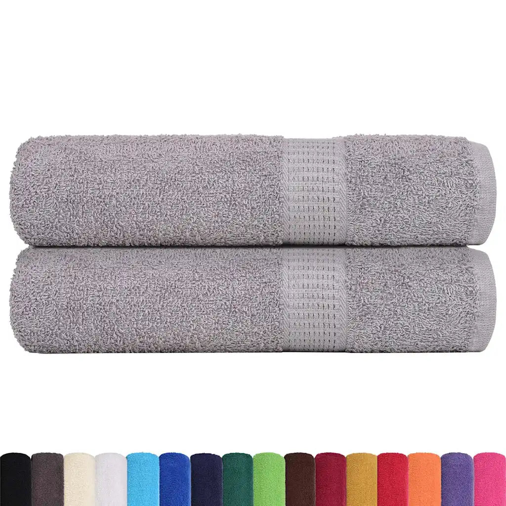 Toalhas de banho FROGN 2pcs 70x140 cm 360 g/m² cinzento