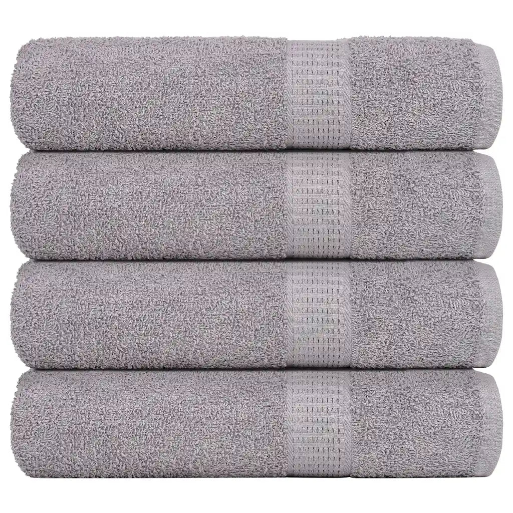 Toalhas de banho FROGN 4 pcs 70x140 cm 360 g/m² cinzento