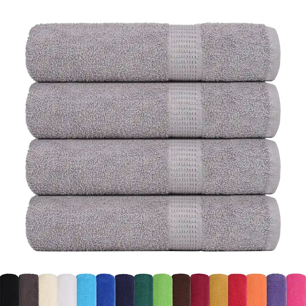 Toalhas de banho FROGN 4 pcs 70x140 cm 360 g/m² cinzento
