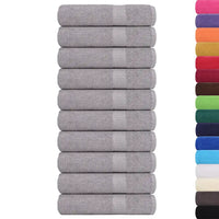 Toalhas de banho FROGN 10 pcs 70x140 cm 360 g/m² cinzento