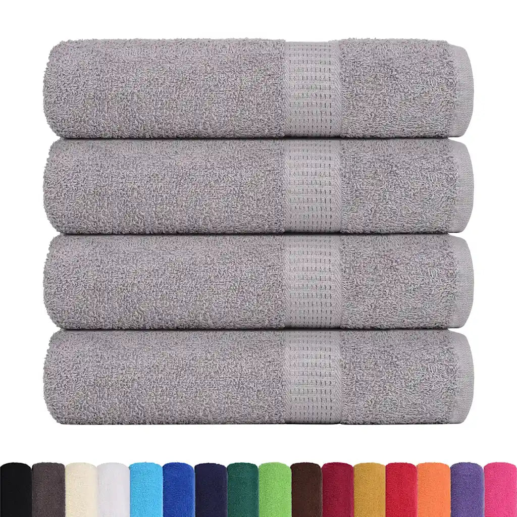 Toalhas de banho FROGN 4 pcs 100x150 cm 360 g/m² cinzento