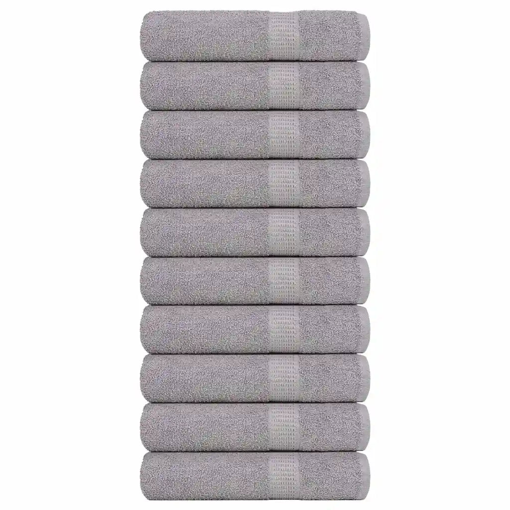 Toalhas de banho FROGN 10 pcs 100x150 cm 360 g/m² cinzento