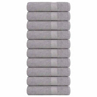 Toalhas de banho FROGN 10 pcs 100x150 cm 360 g/m² cinzento