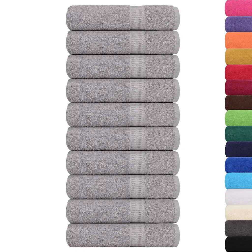 Toalhas de banho FROGN 10 pcs 100x150 cm 360 g/m² cinzento