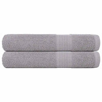 Toalhas de sauna FROGN 2 pcs 80x200 cm 360 g/m² cinzento