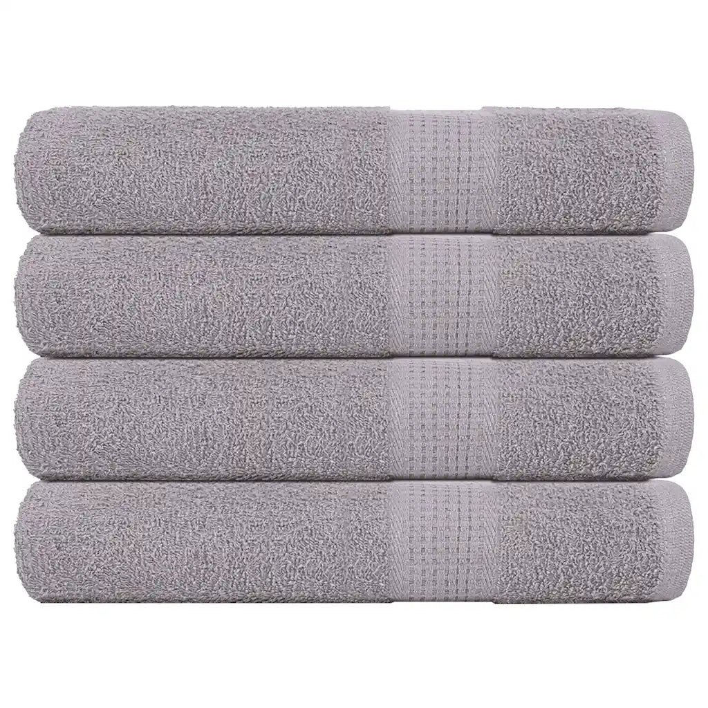 Toalhas de sauna FROGN 4 pcs 80x200 cm 360 g/m² cinzento