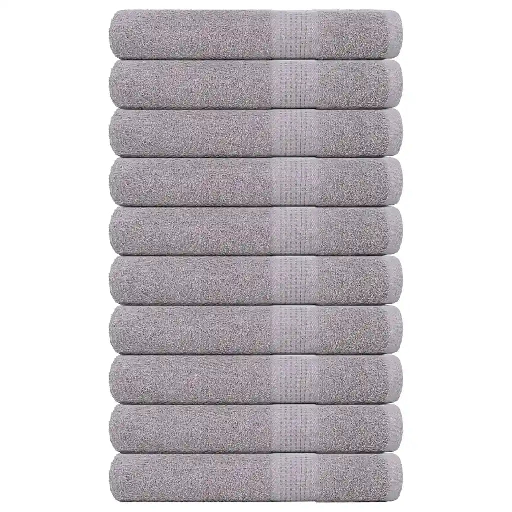 Toalhas de sauna FROGN 10 pcs 80x200 cm 360 g/m² cinzento
