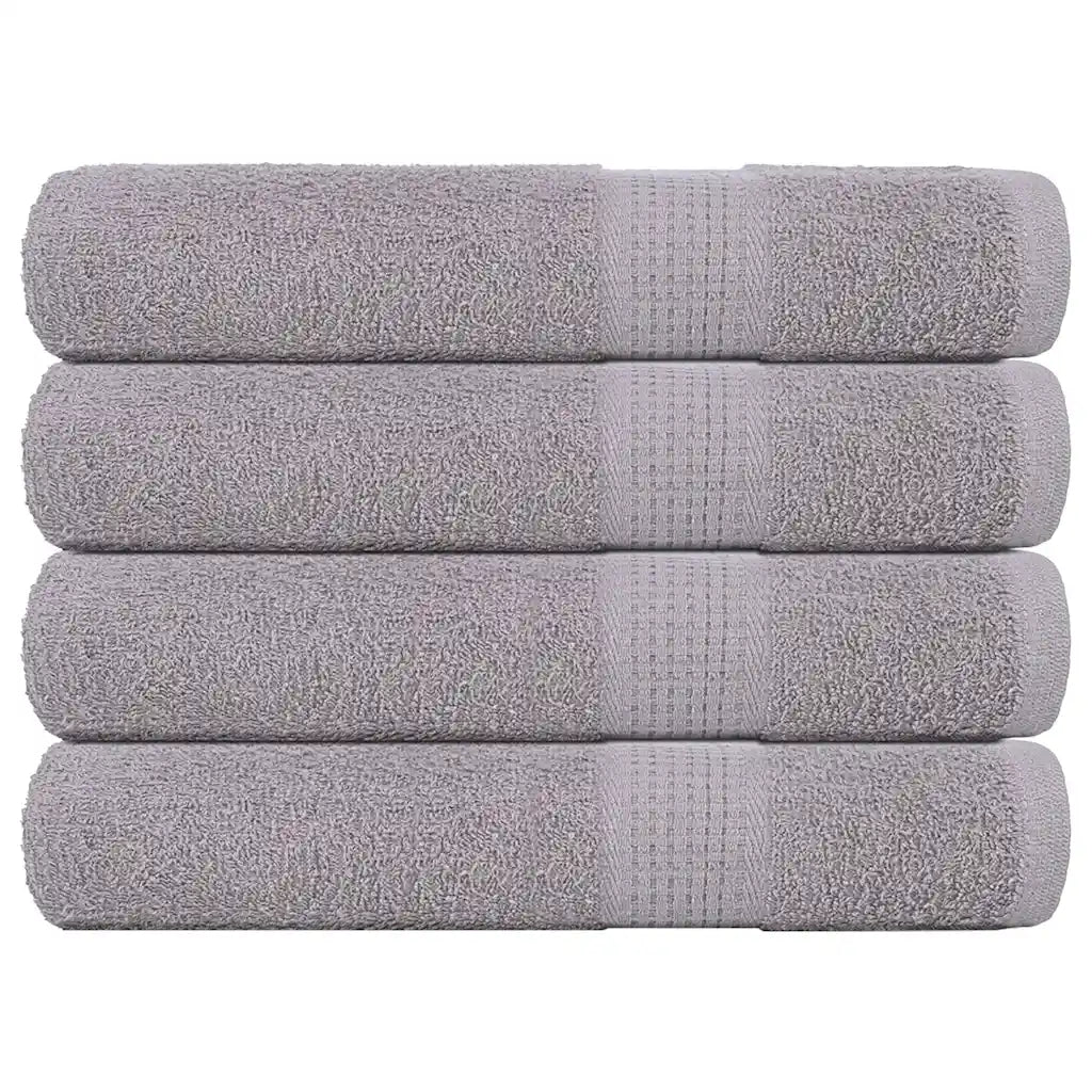 Toalhas FROGN 4 pcs 100x200 cm 360 g/m² cinzento